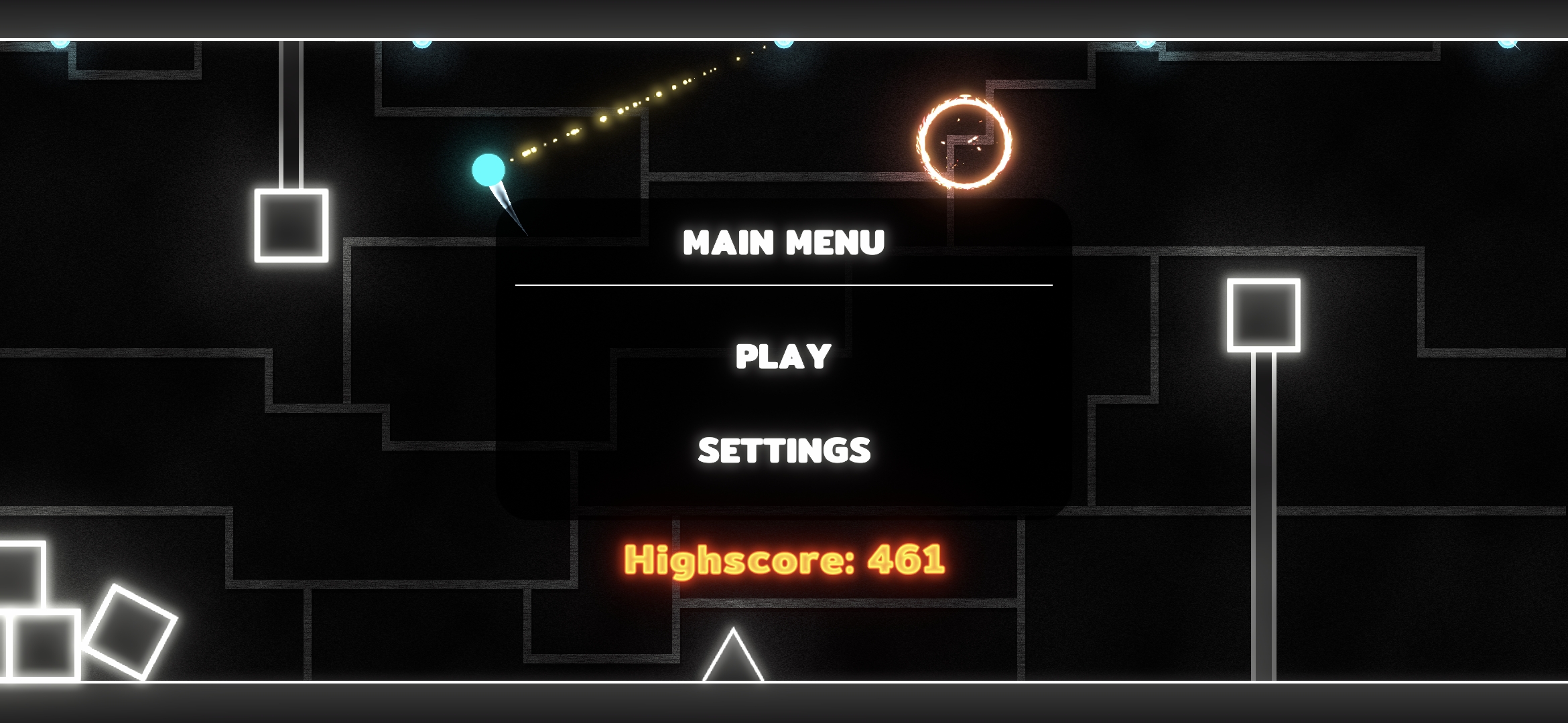 Screenshot of Swing Master - Rope Game game showing the main menu.